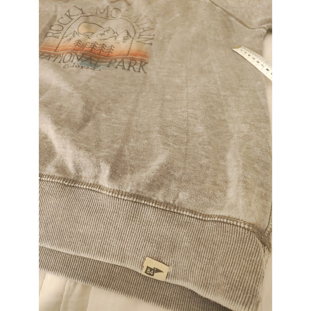 Blue 84 Rocky Mountain National Park Sweatshirt M Gray Distressed Colorado... - Picture 6 of 8